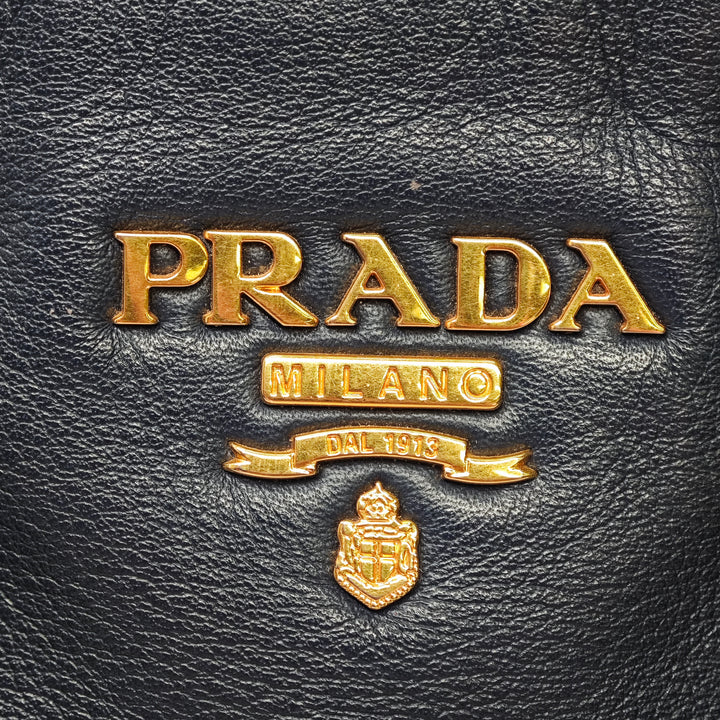 Prada Soft Veau Double Zip Convertible Cabas