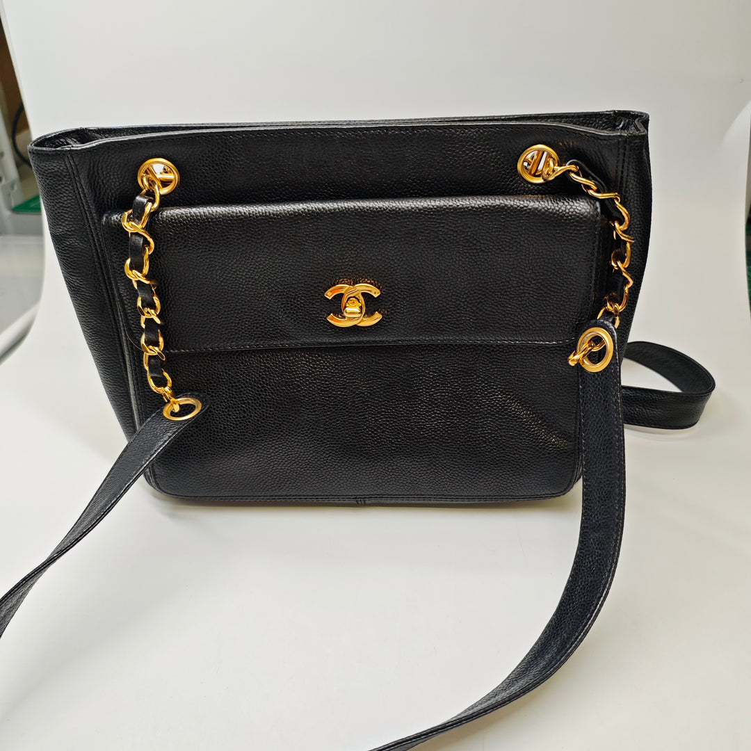Chanel CC Caviar Front Pocket Sac bandoulière