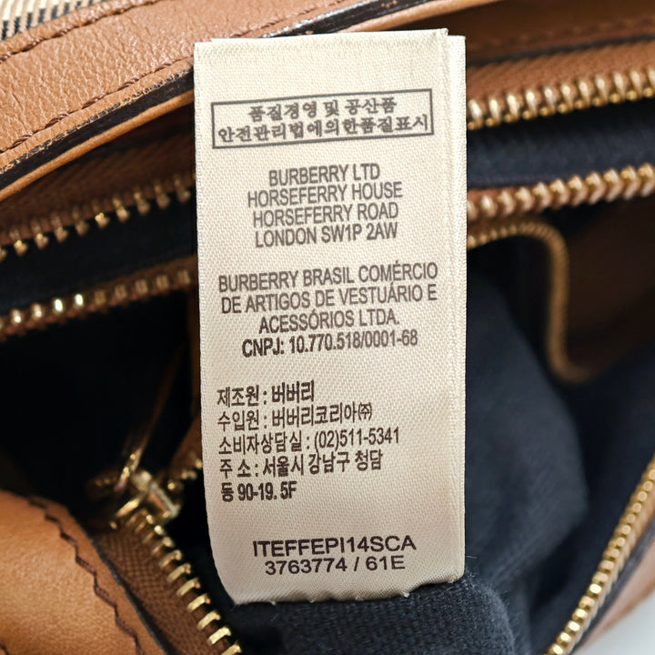 Burberry House Check Toile Brecon Sac