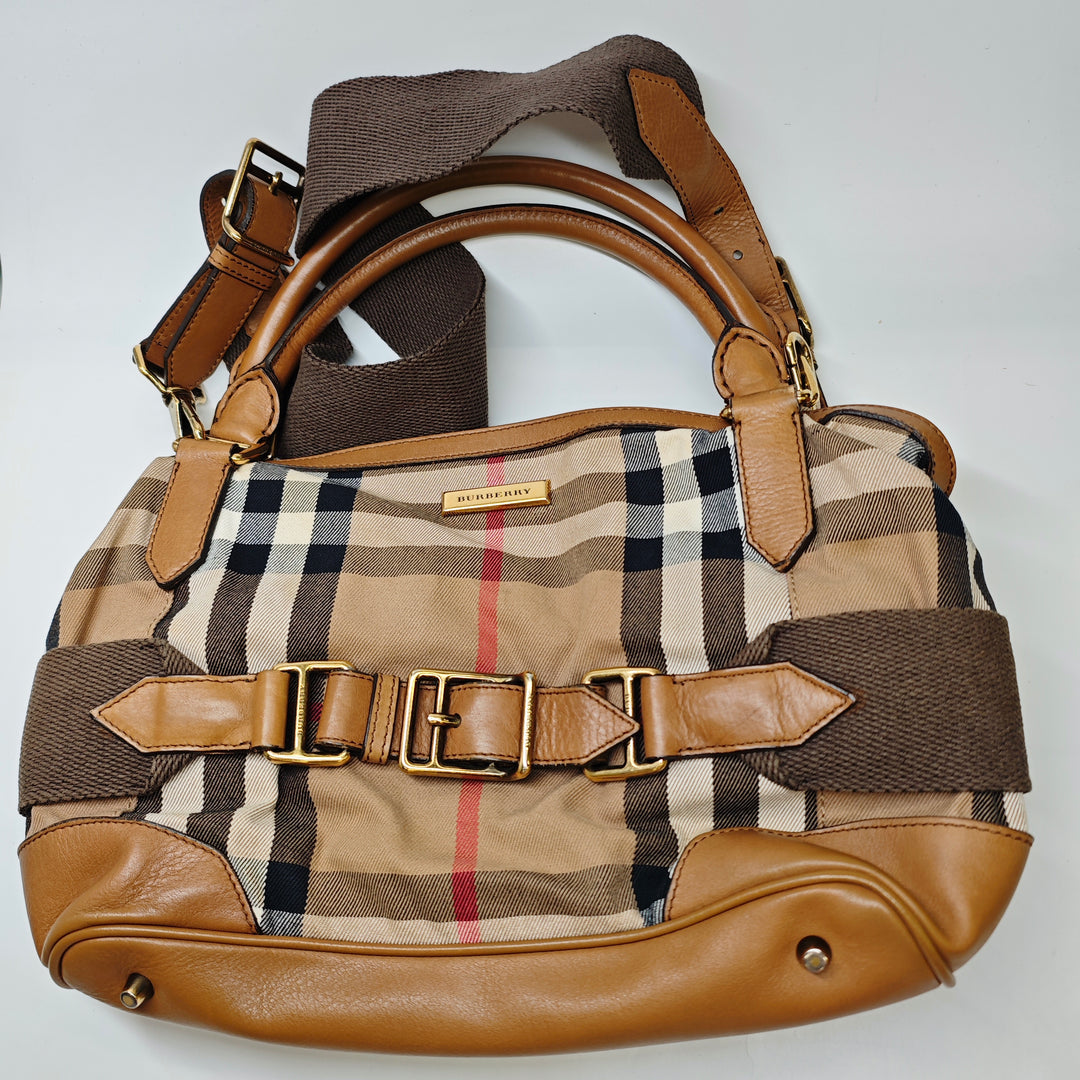 Burberry House Check Toile Brecon Sac