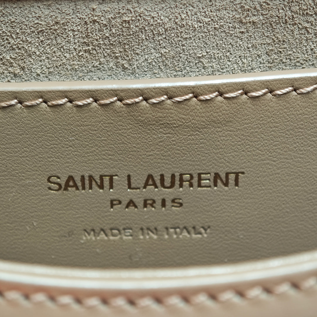 Saint Laurent Mini Box Cuir de veau Monogram Voltaire sac à anse supérieure