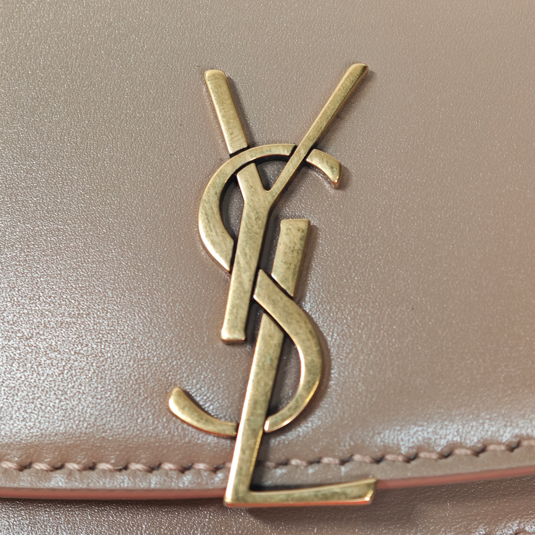Saint Laurent Mini Box Cuir de veau Monogram Voltaire sac à anse supérieure