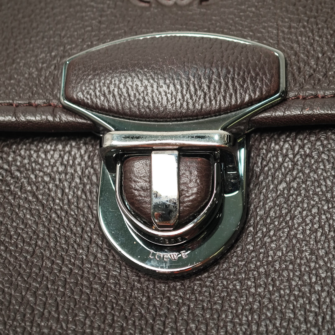 LOEWE Cuir Anagram à rabat Sac porté croisé