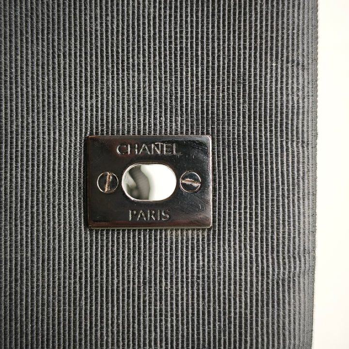Chanel CC Matelassé Cuir d’agneau et Grosgrain So à rabat