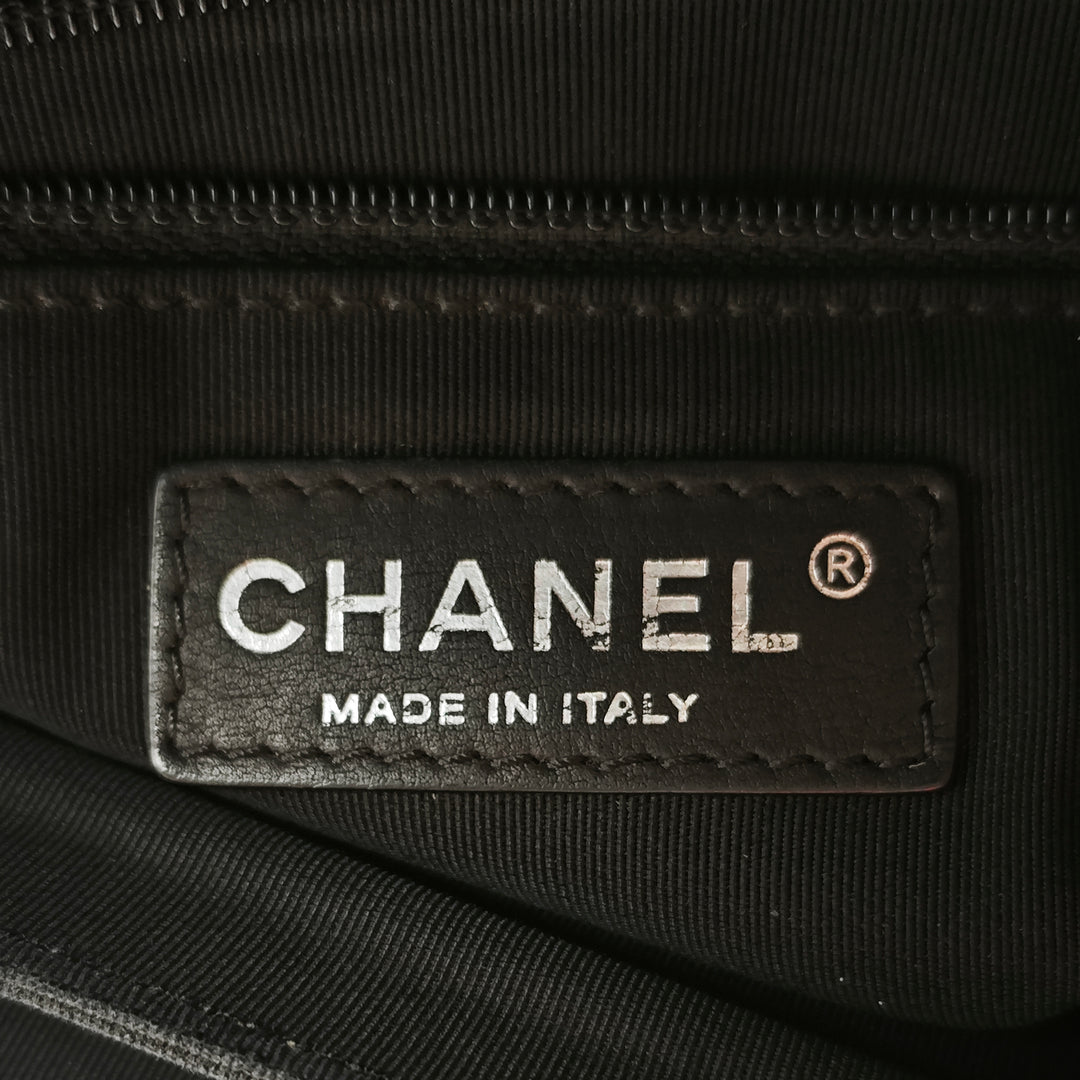 Chanel CC Matelassé Cuir d’agneau et Grosgrain So à rabat