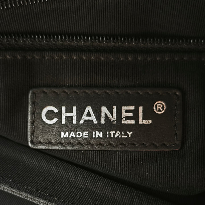 Chanel CC Matelassé Cuir d’agneau et Grosgrain So à rabat