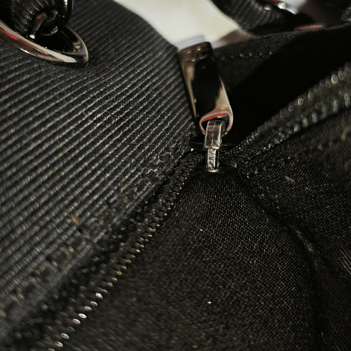 Chanel CC Matelassé Cuir d’agneau et Grosgrain So à rabat