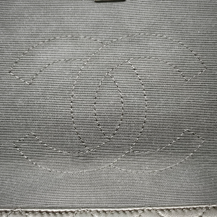 Chanel CC Matelassé Cuir d’agneau et Grosgrain So à rabat