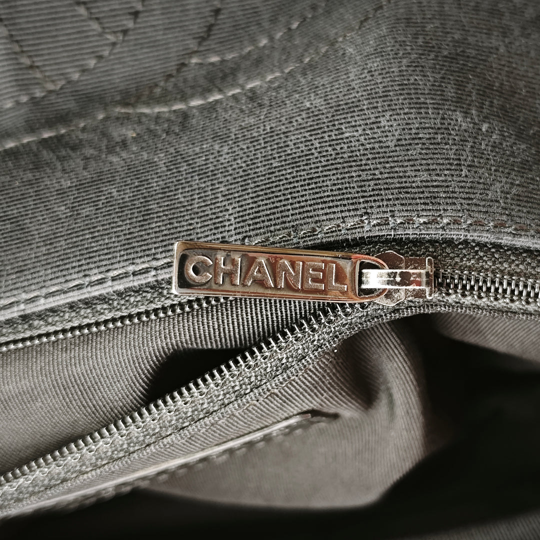 Chanel CC Matelassé Cuir d’agneau et Grosgrain So à rabat