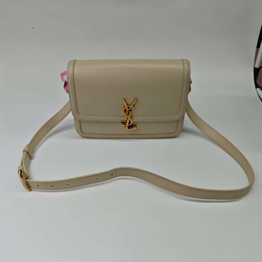 Saint Laurent Medium Smooth Cuir de veau Solferino Sac In Boîte