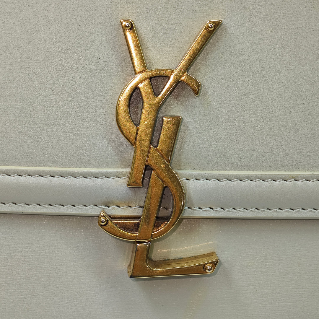 Saint Laurent Medium Smooth Cuir de veau Solferino Sac In Boîte