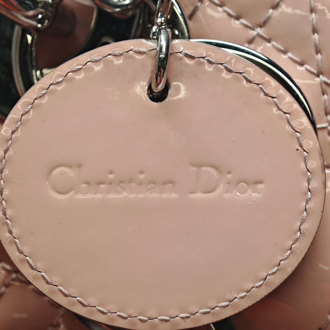Dior Mini Cuir verni Cannage Lady Dior
