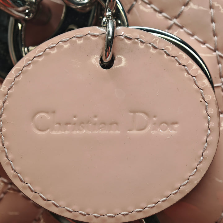Dior Mini Cuir verni Cannage Lady Dior