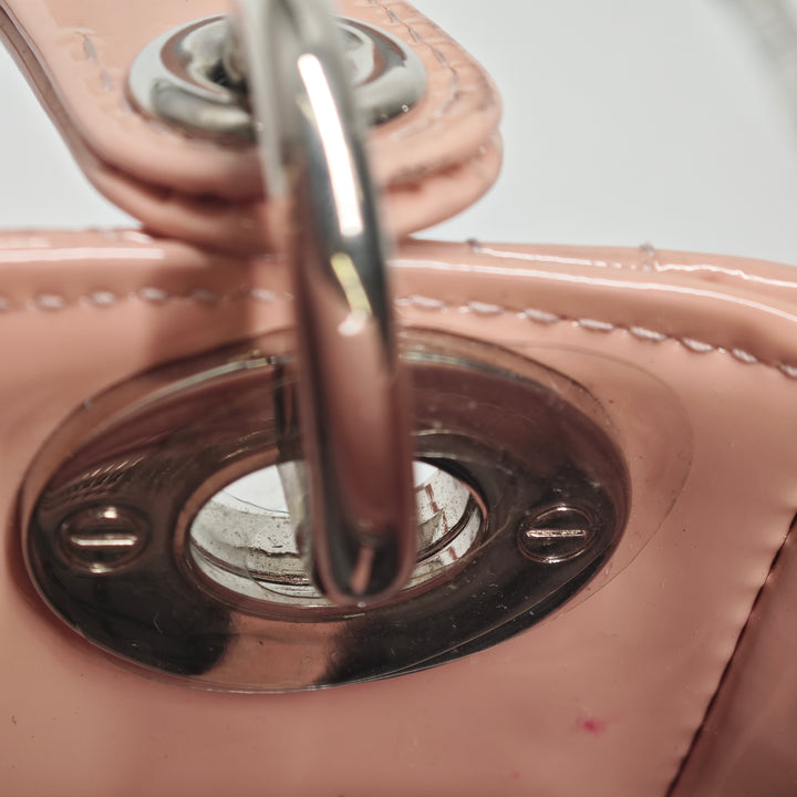 Dior Mini Cuir verni Cannage Lady Dior