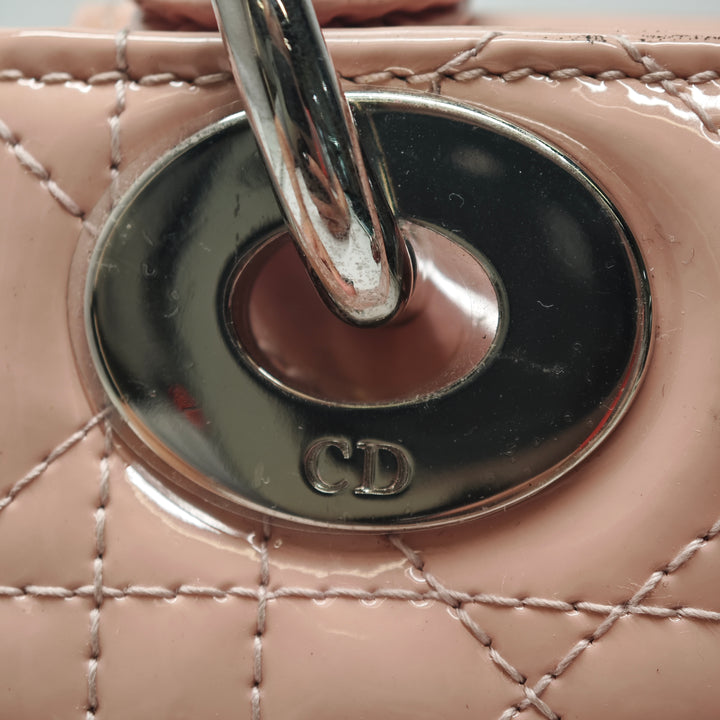 Dior Mini Cuir verni Cannage Lady Dior