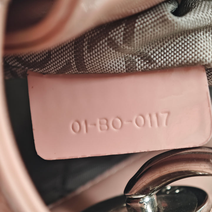 Dior Mini Cuir verni Cannage Lady Dior