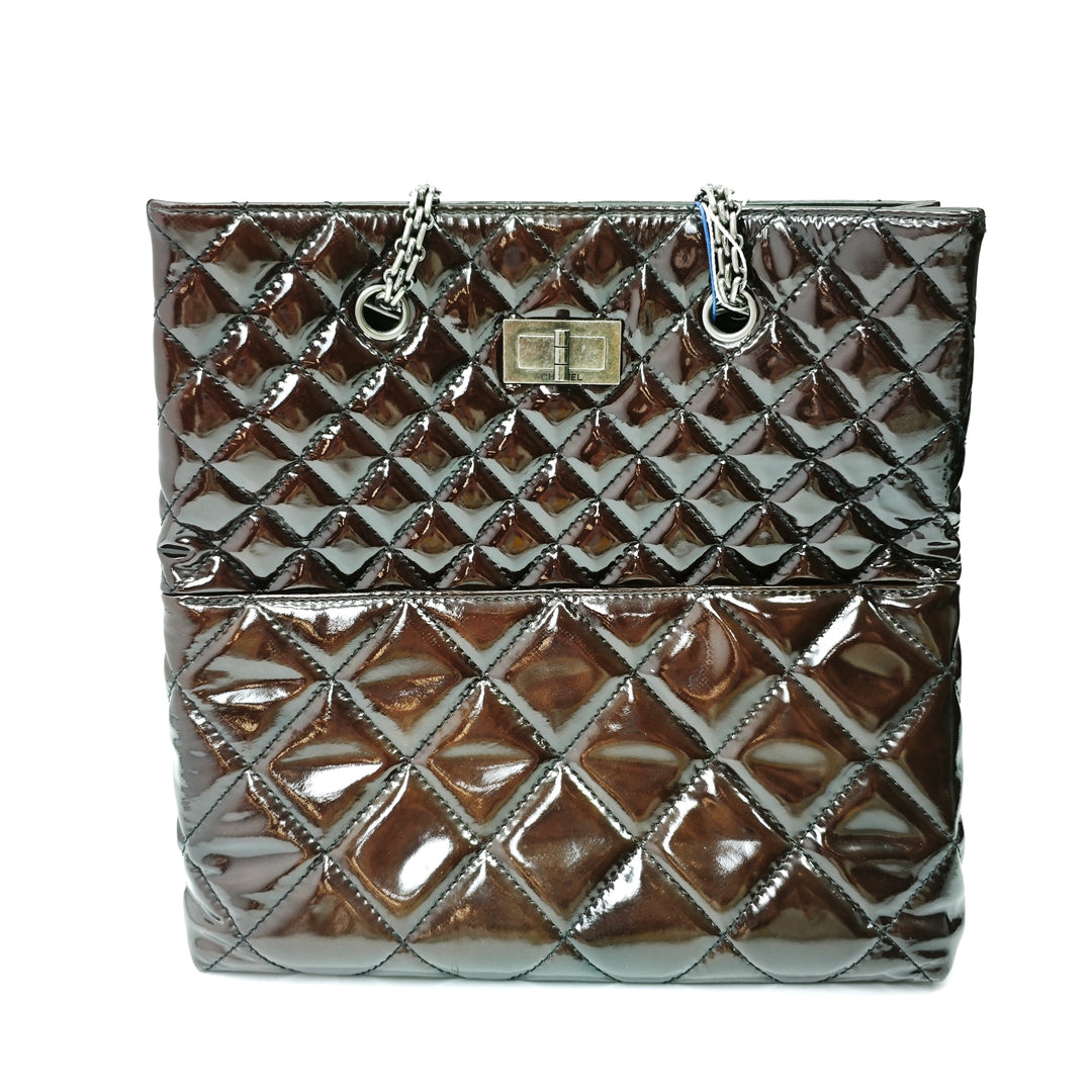 Chanel Matelassé Cuir verni Reissue 2.55 Cabas