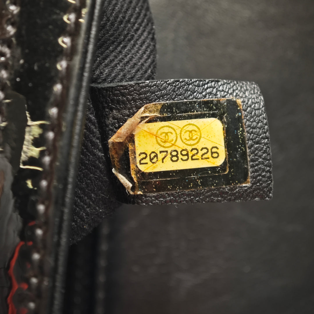 Chanel Medium Cuir verni Coco Shine à rabat
