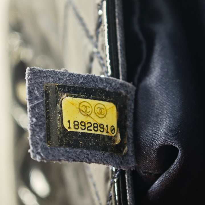 Chanel Jumbo Matelassé Cuir verni 3 Compartment à rabat