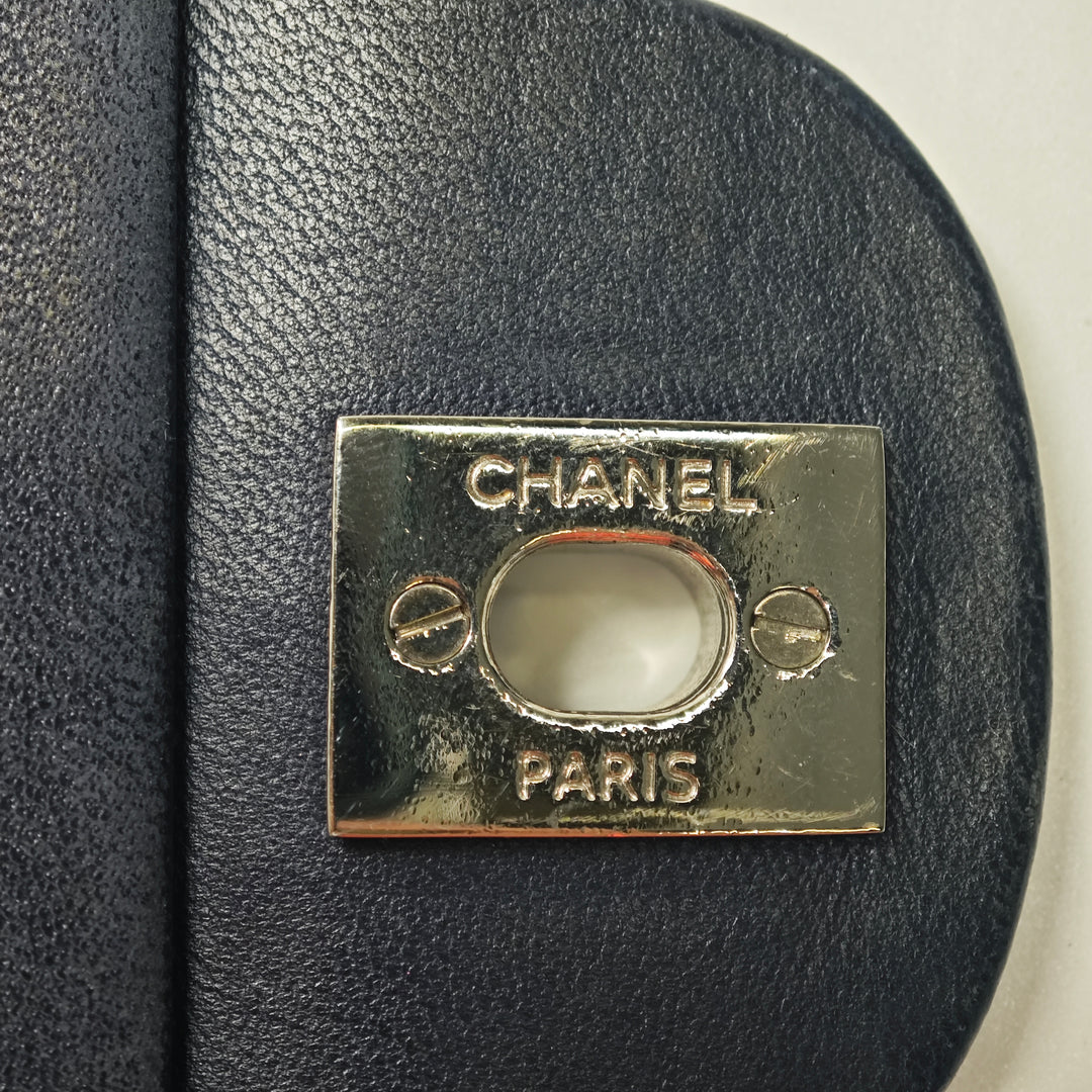Chanel Jumbo Matelassé Cuir verni 3 Compartment à rabat