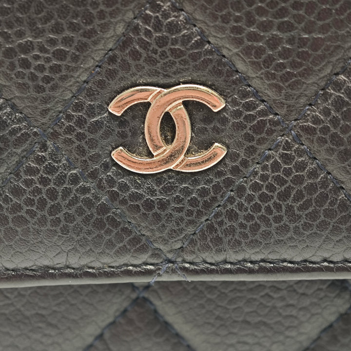 Chanel CC Matelassé Caviar Wallet on Chain