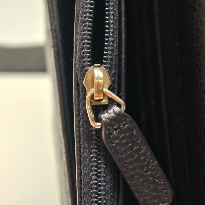 Chanel CC Matelassé Caviar Wallet on Chain