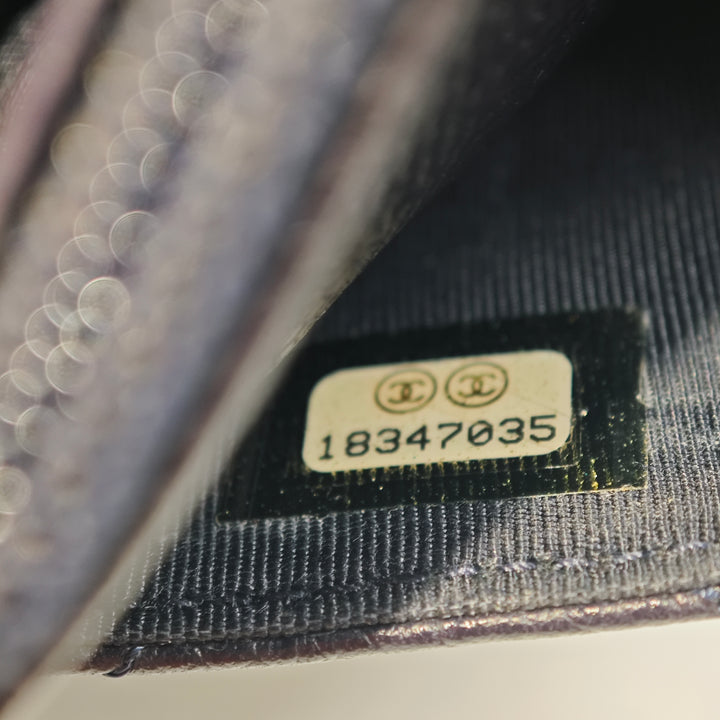 Chanel CC Matelassé Caviar Wallet on Chain
