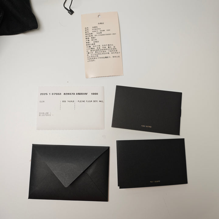 Saint Laurent Micro Cuir de veau Solferino Sac In Boîte