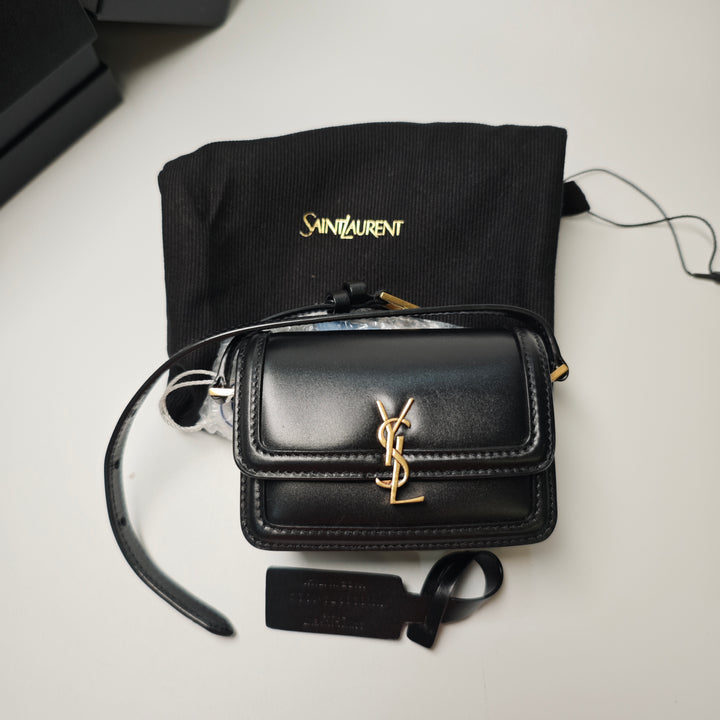 Saint Laurent Micro Cuir de veau Solferino Sac In Boîte