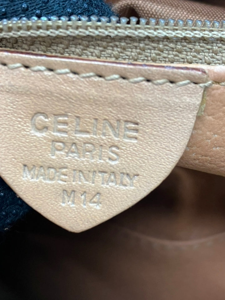 Celine Mini Macadam Coated Toile Boston Sac