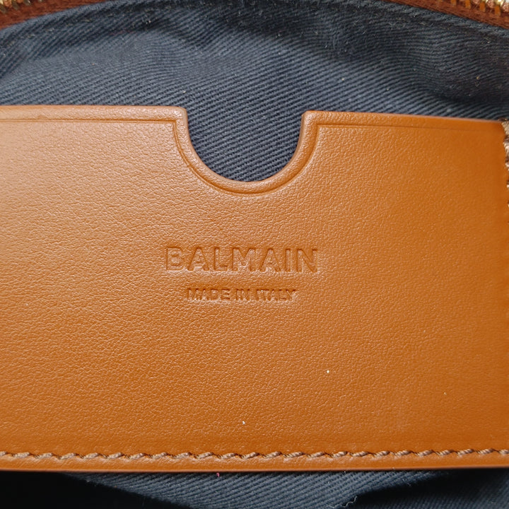 Balmain Mini Toile B Army Logo Sac