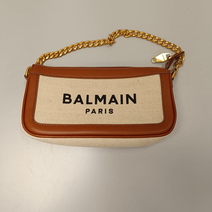 Balmain Mini Toile B Army Logo Sac