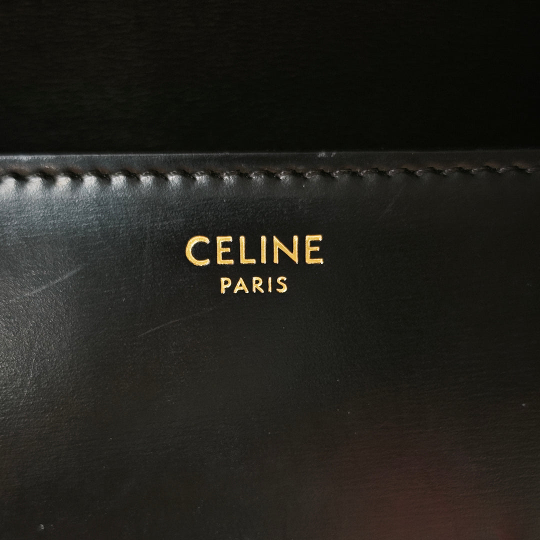 Celine brillant Cuir de veau Triomphe Claude Sac bandoulière