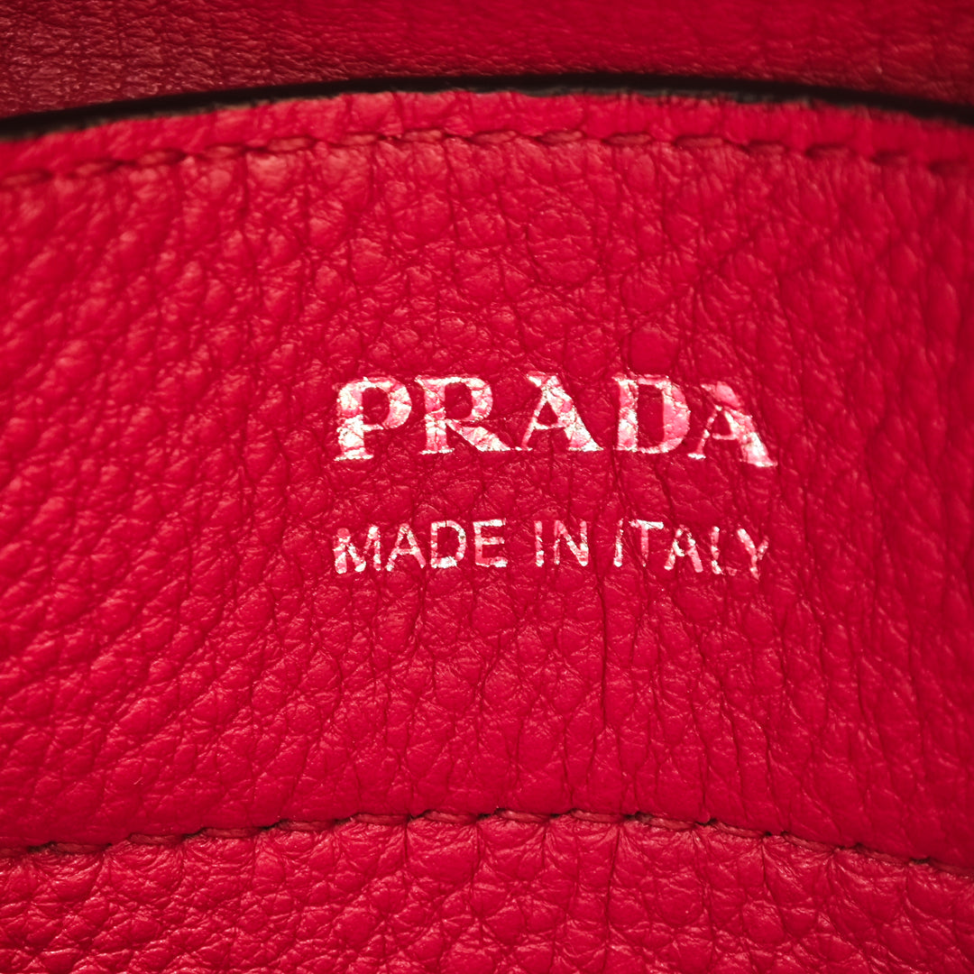 Prada Vitello Daino Double Handle Cabas
