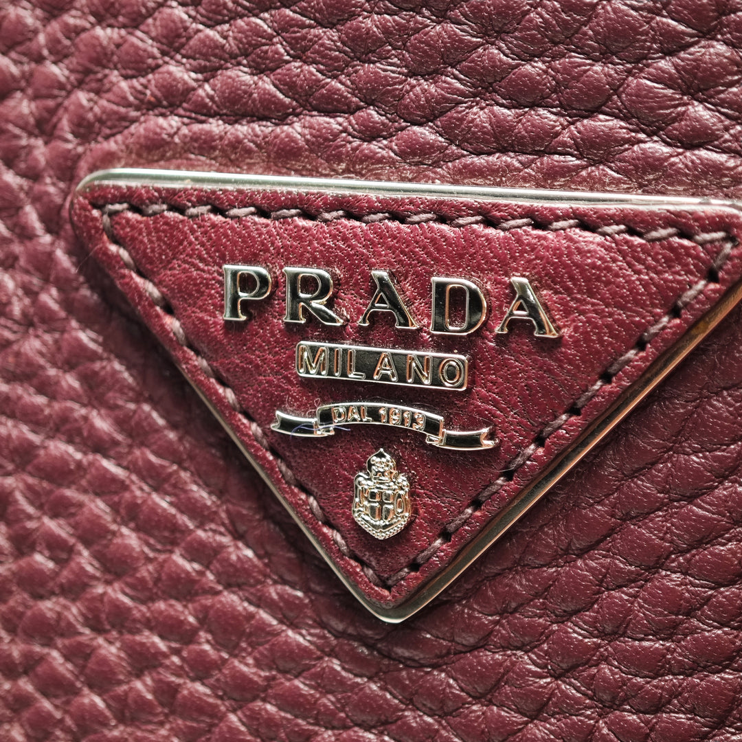 Prada Vitello Daino Double Handle Cabas