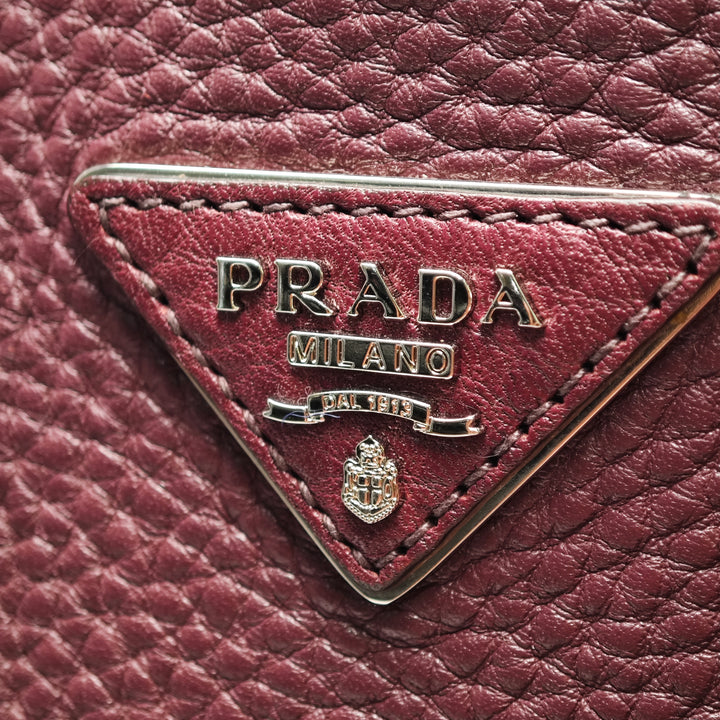 Prada Vitello Daino Double Handle Cabas