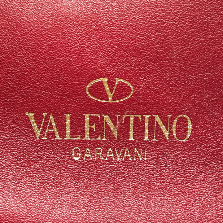 Valentino Medium Cuir Rockstud Double Handle Cabas
