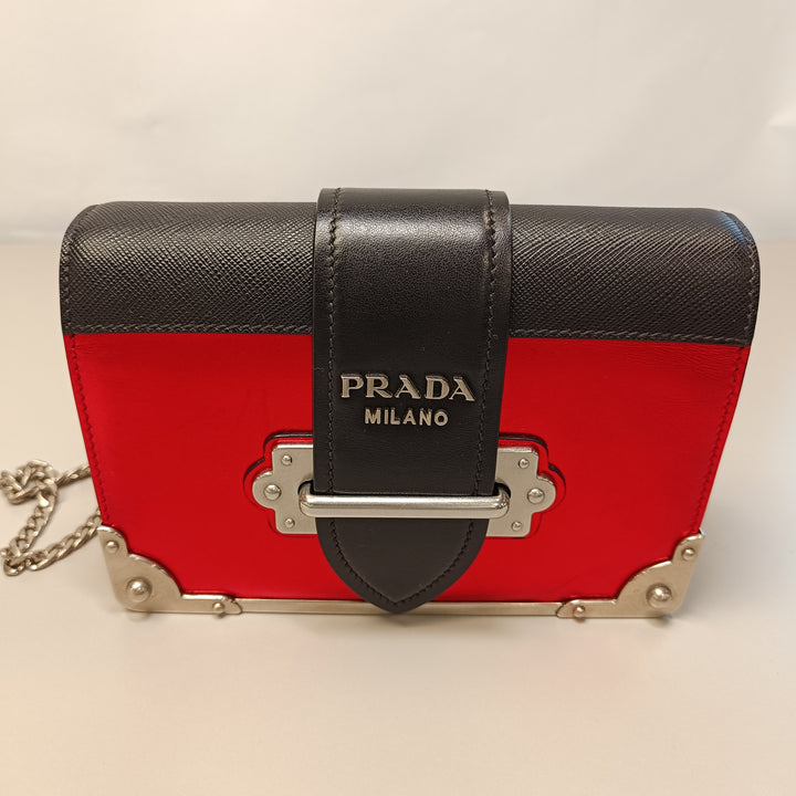 Prada Saffiano à finitions Metallic Vitello Cahier Sac