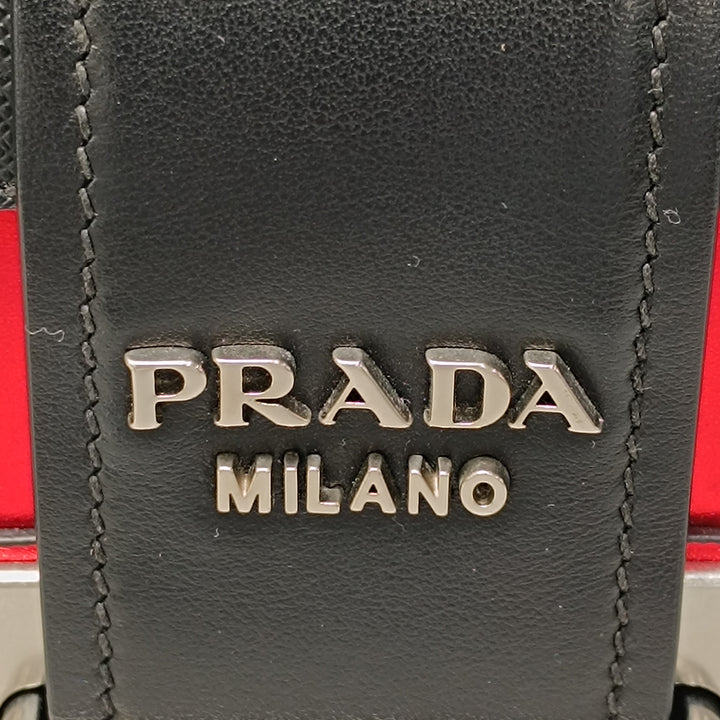 Prada Saffiano à finitions Metallic Vitello Cahier Sac