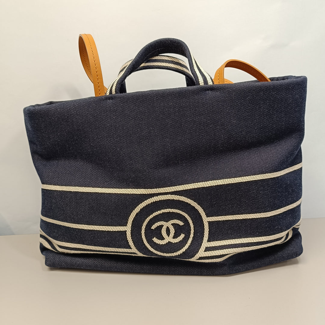 Chanel CC Large Jean Shopping Cabas