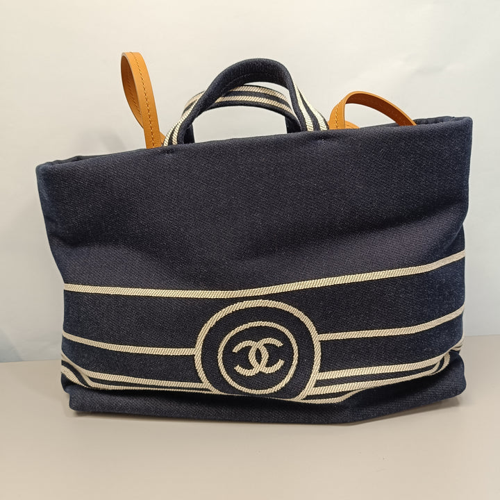 Chanel CC Large Jean Shopping Cabas