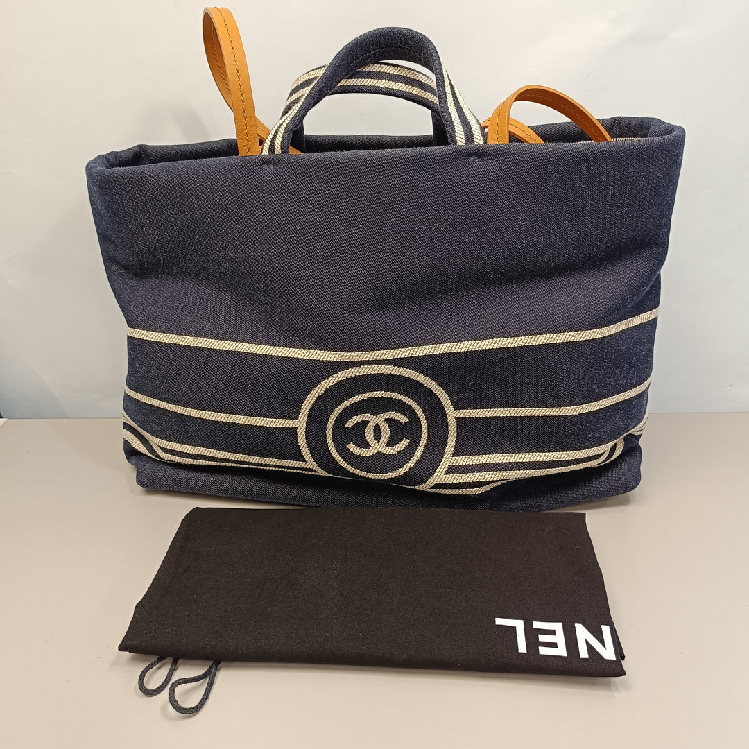 Chanel CC Large Jean Shopping Cabas