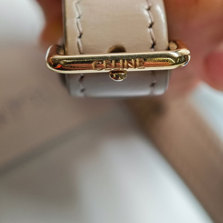 Celine Teen brillant Cuir de veau Triomphe Besace Clea Sac porté croisé