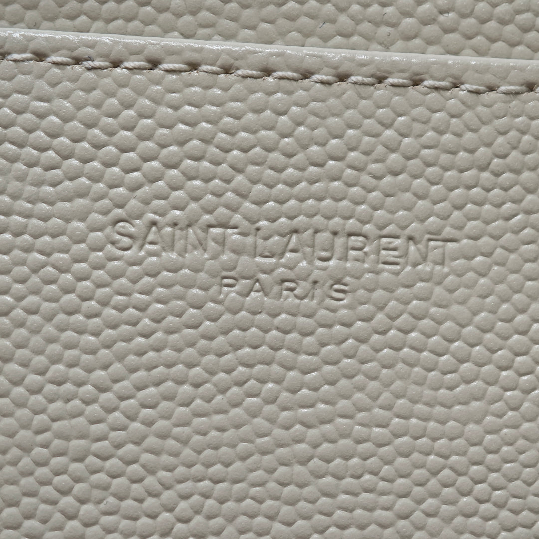 Saint Laurent Grain De Poudre Chevron Monogram Bill Pochette