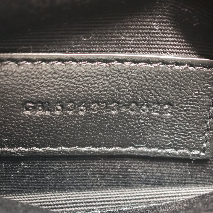 Saint Laurent Grain De Poudre Chevron Monogram Bill Pochette