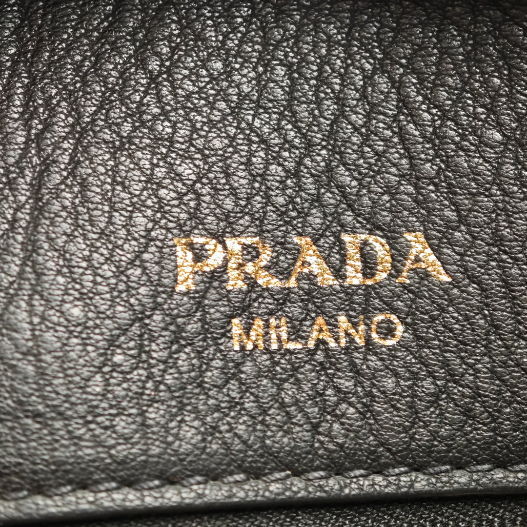 Prada Vitello Daino Zip Top Sac