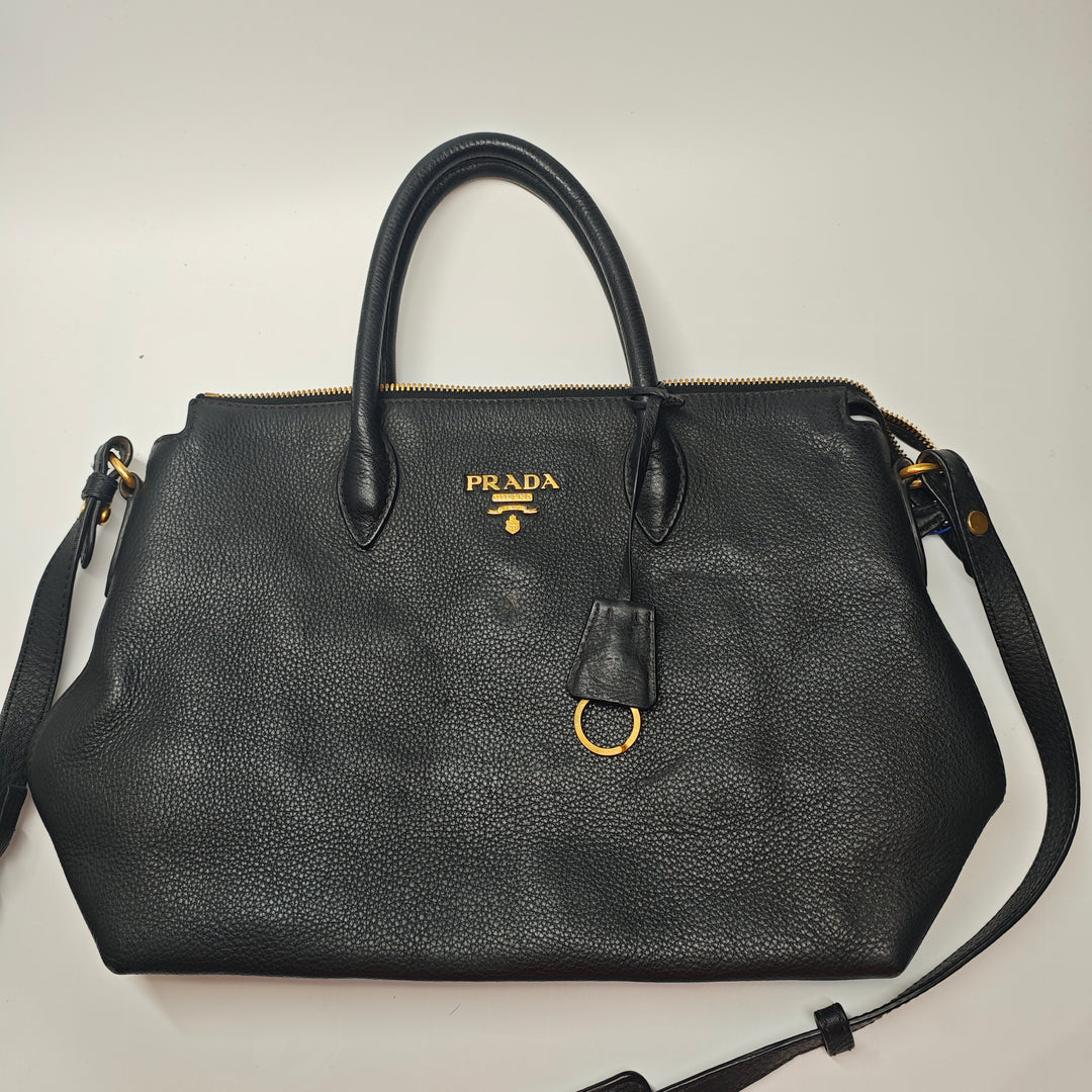 Prada Vitello Daino Zip Top Sac