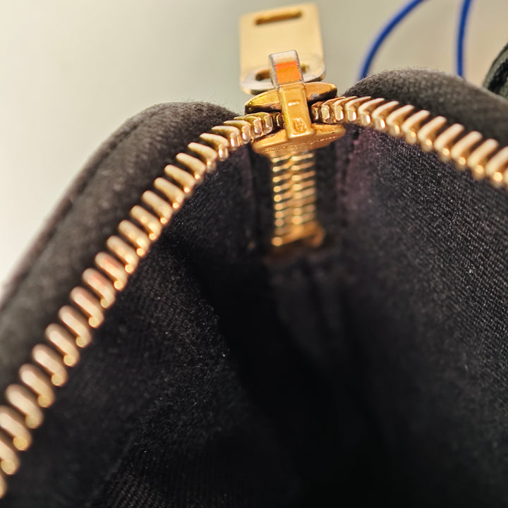 Saint Laurent Mini Matelassé Cuir d’agneau Becky Double Zip Sac porté croisé