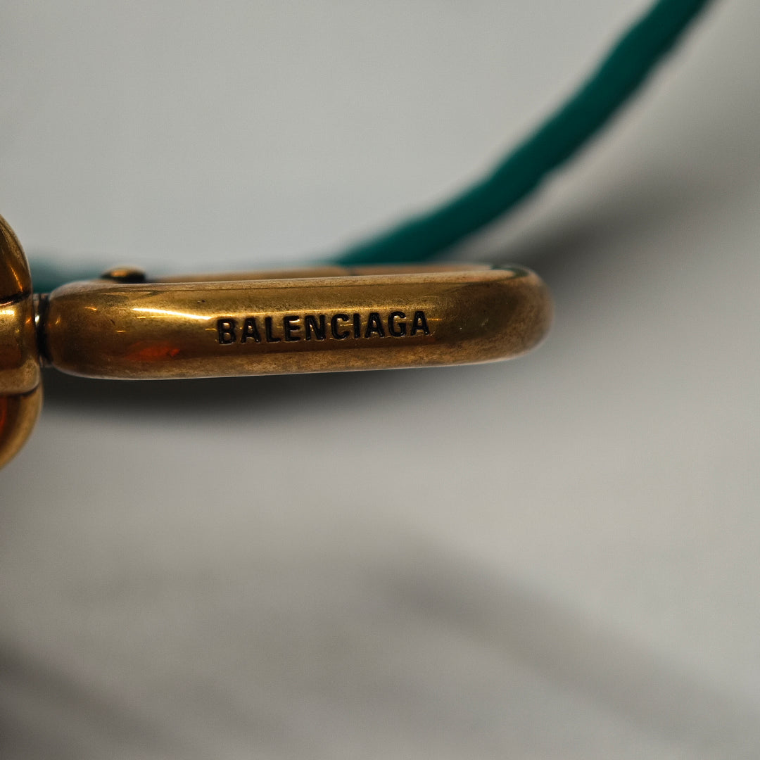 Balenciaga Croc embossé Cuir de veau Hourglass sac à anse supérieure XS