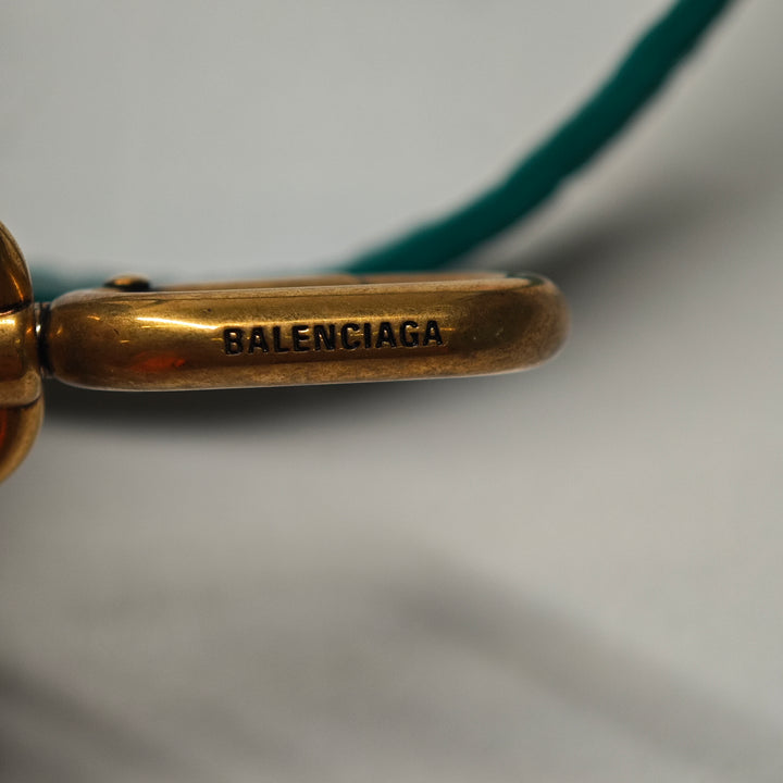 Balenciaga Croc embossé Cuir de veau Hourglass sac à anse supérieure XS